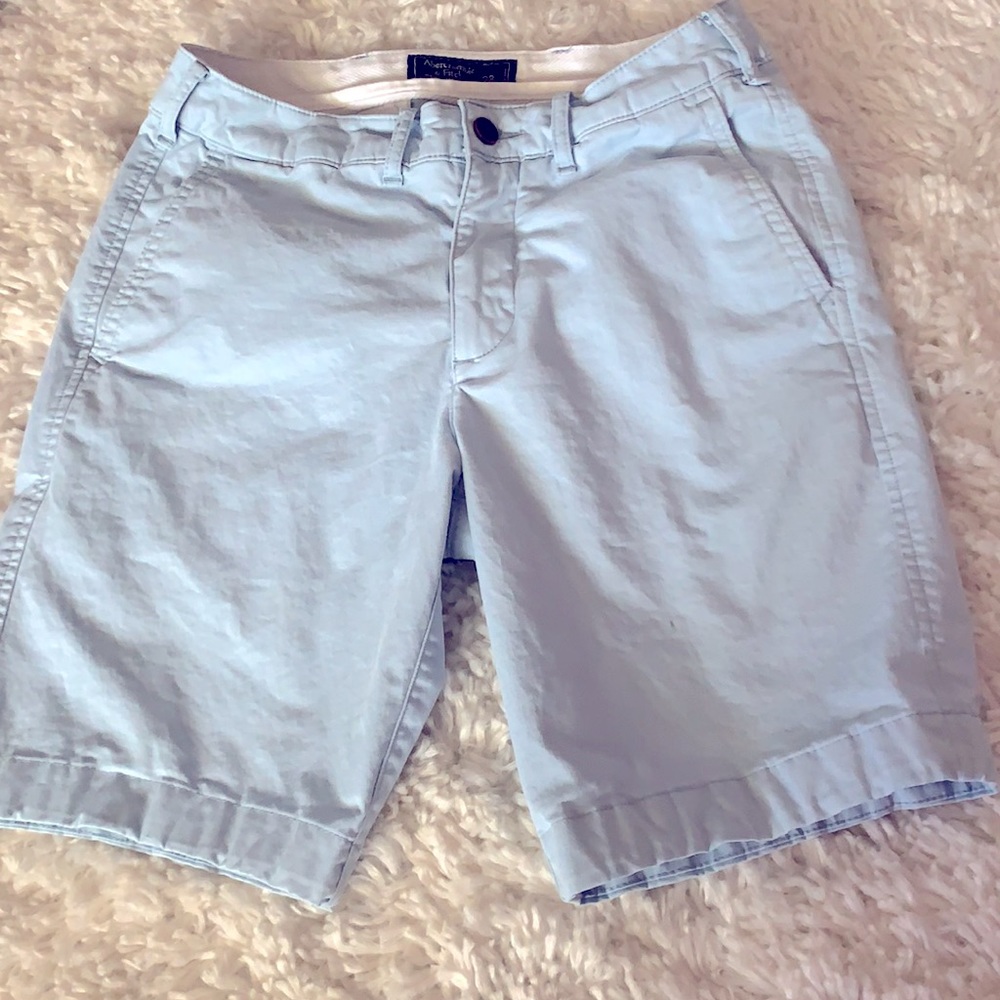 Abercrombie & Fitch light blue shorts 28